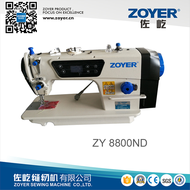 ZY-8800ND Yeni Tipi ZOYER Doğrudan Sürücü Yüksek Hızlı Lockstitch Endüstriyel Dikiş Makinası